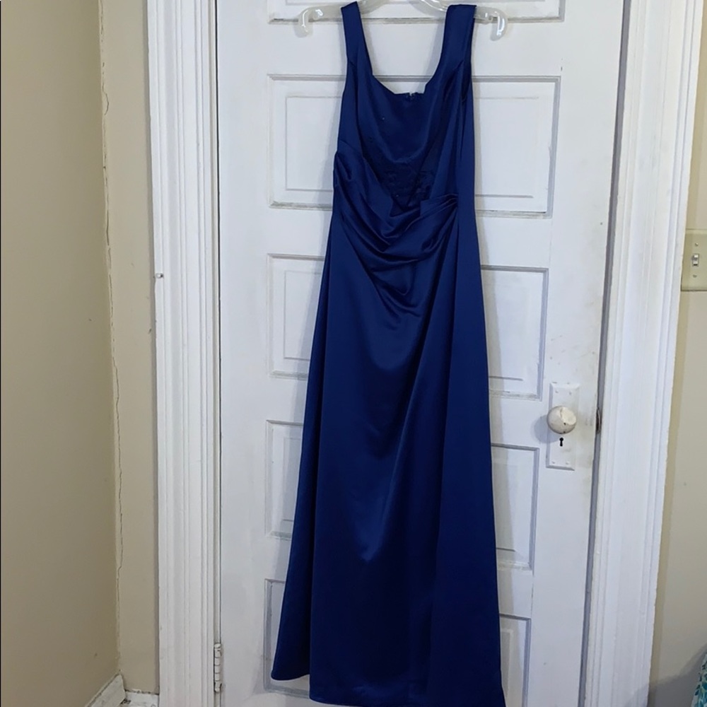 Eden Maids Blue Bridesmaid Dress